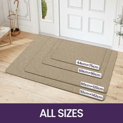 DEXI Door Mat, Doormat Indoor Non-slip Dirt Trapper, Absorbent Inside Entrance Rug, Washable Low Profile Front Door Mats for Entryway, Muddy Shoes & Paws - Image 3
