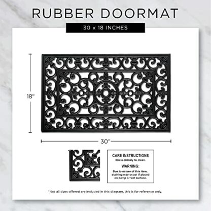 DII Rubber, Outdoor Entryway Doormat - Image 4