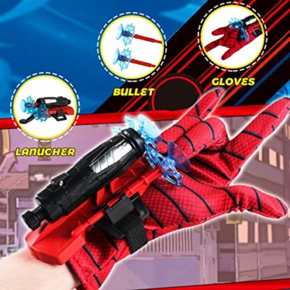 Dacitiery Spider Web Shooter for Kids, Spider Launcher Wrist Toy Set for Boys (1 Launcher and 6 Bullets and 1 Gloves) 4 Dacitiery Spider Web Shooter for Kids, Spider Launcher Wrist Toy Set for Boys (1 Launcher and 6 Bullets and 1 Gloves) - Image 4