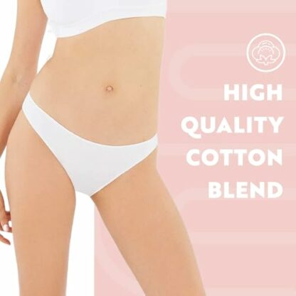 Dagi Cotton Underwear for Women, Seamless Breathable Panties for Ladies, Low Rise Elastic Panty, Comfortable, Pack of 3, S-2XL 3 Dagi Cotton Underwear for Women, Seamless Breathable Panties for Ladies, Low Rise Elastic Panty, Comfortable, Pack of 3, S-2XL - Image 3