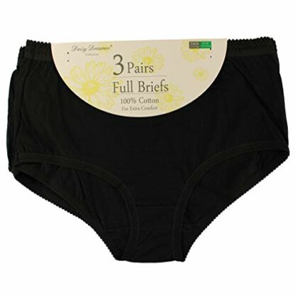 Daisy Dreamer 12 Pack Ladies Briefs Maxi, 100% Cotton Full Comfort Fit Underwear, Size 10-24 4 Daisy Dreamer 12 Pack Ladies Briefs Maxi, 100% Cotton Full Comfort Fit Underwear, Size 10-24 - Image 4