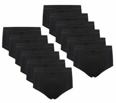 Daisy Dreamer 12 Pack Ladies Briefs Maxi, 100% Cotton Full Comfort Fit Underwear, Size 10-24