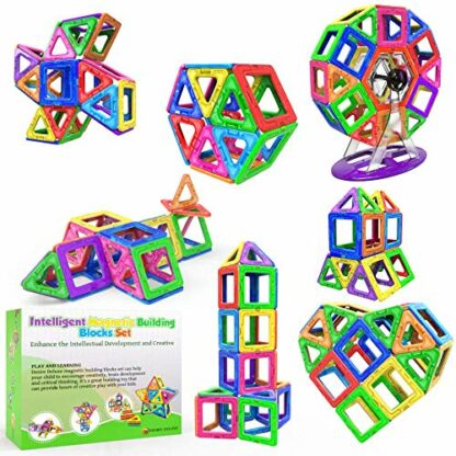 Desire Deluxe Magnetic Building Blocks Gift 94PC Kids Magnetics Construction Block Games for Boys and Girls Creativity Educational Children's Toys for Age 3 4 5 6 7 Year Old - Image 2
