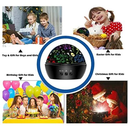 Dinosaur Toys for Boys & Unicorn Gifts for Girls Night Light Projector for Kids - Image 4