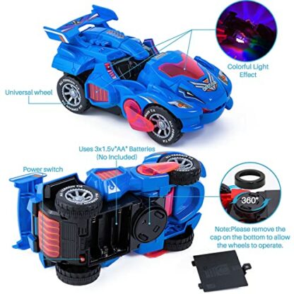 Dinosaur Transforming Car Electric Dinosaur Toys Automatic Transforming Dinosaur Car with Flashing Lights and Sound for 3-7 Years Old Boys Girls Educational Toy Birthday Xmas Gifts for Kids 3 Dinosaur Transforming Car Electric Dinosaur Toys Automatic Transforming Dinosaur Car with Flashing Lights and Sound for 3-7 Years Old Boys Girls Educational Toy Birthday Xmas Gifts for Kids - Image 3