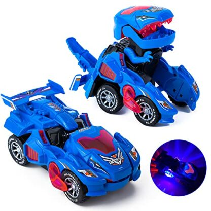 Dinosaur Transforming Car Electric Dinosaur Toys Automatic Transforming Dinosaur Car with Flashing Lights and Sound for 3-7 Years Old Boys Girls Educational Toy Birthday Xmas Gifts for Kids 2 Dinosaur Transforming Car Electric Dinosaur Toys Automatic Transforming Dinosaur Car with Flashing Lights and Sound for 3-7 Years Old Boys Girls Educational Toy Birthday Xmas Gifts for Kids - Image 2