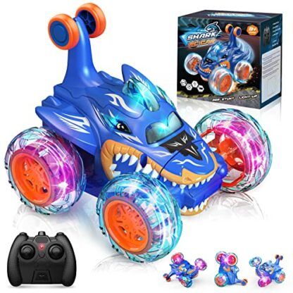 Dislocati Remote Control Car for Kids 2.4GHz/360°Flips LED Flash Light Monster Truck Funny Indoor Outdoor Toys&Gifts - Image 2