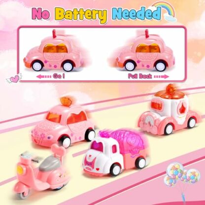 Dislocati Toy Car Gift Girls 1 2 3 Years Toy Children's Toy Car Pull Back Cars Birthday Gift - Image 3