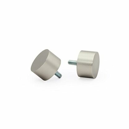 Drapery Decorative Window Curtain Rod - Ivilon End Cap Style Design - 1 inch Diameter. 28 to 48 Inch - Color Satin Nickel 3 Drapery Decorative Window Curtain Rod - Ivilon End Cap Style Design - 1 inch Diameter. 28 to 48 Inch - Color Satin Nickel - Image 3