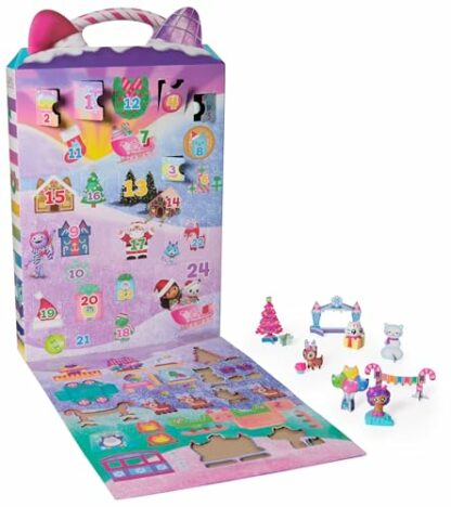 DreamWorks Gabby’s Dollhouse Advent Calendar, 24 Surprise Toys with Figures, Stickers and Doll’s House Accessories, Kids’ Toys for Girls and Boys Aged 3+ 2 DreamWorks Gabby’s Dollhouse Advent Calendar, 24 Surprise Toys with Figures, Stickers and Doll’s House Accessories, Kids’ Toys for Girls and Boys Aged 3+ - Image 2