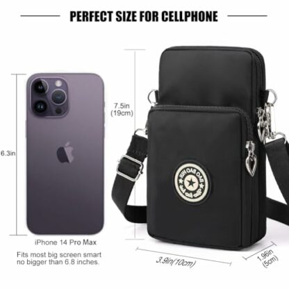 DuoLmi Crossbody Bags for Women, Waterproof Phone Pouch Wrist Bag Zipper Phone Bag Small Handbag Crossbody Shoulder Bag Compatible with iPhone 15 Pro Max/15/14/13/12/11 Samsung Galaxy S23 S22… 3 DuoLmi Crossbody Bags for Women, Waterproof Phone Pouch Wrist Bag Zipper Phone Bag Small Handbag Crossbody Shoulder Bag Compatible with iPhone 15 Pro Max/15/14/13/12/11 Samsung Galaxy S23 S22… - Image 3