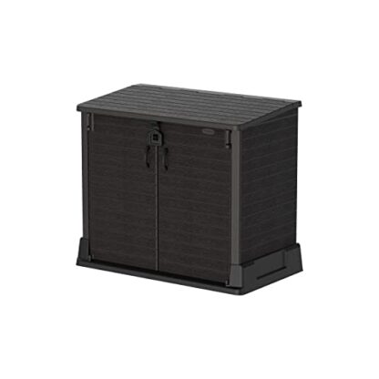 Duramax Cedargrain StoreAway Plastic Garden Storage Shed - Outdoor Storage Bike Shed – Durable & Strong Construction– Ideal for Tools, Bikes, BBQs & Bins 2 Duramax Cedargrain StoreAway Plastic Garden Storage Shed - Outdoor Storage Bike Shed – Durable & Strong Construction– Ideal for Tools, Bikes, BBQs & Bins - Image 2