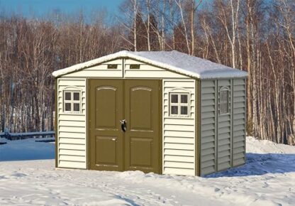 Duramax WoodSide and WoodBridge with Fixed Windows & Metal Foundation Kit, Strong Metal Roof Structure Fire Retardant and Maintenance-Free Storage Shed 3 Duramax WoodSide and WoodBridge with Fixed Windows & Metal Foundation Kit, Strong Metal Roof Structure Fire Retardant and Maintenance-Free Storage Shed - Image 3