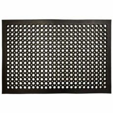 EDS Commercial Rubber Floor Mat Heavy Duty Large Outdoor Rubber Entrance Door Mat Anti Fatigue Non Slip Mats with Drainage Hole for Industrial Kitchen Restaurant Garage Garden