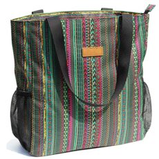 ESVAN Original Floral Waterproof Large Tote Bag for Gym Beach Travel Everyday