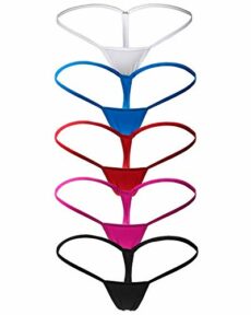 ETAOLINE Womens Sexy Low Rise G-String Thongs T-Back Panties Underwear
