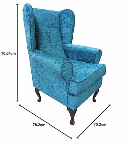 EURODIVANI Orthopaedic high seat chair 21 inch seat height in teal colour, firm and comfortable, ideal for the disabled or recovering from an operation or accident TEAL 3 EURODIVANI Orthopaedic high seat chair 21 inch seat height in teal colour, firm and comfortable, ideal for the disabled or recovering from an operation or accident TEAL - Image 3