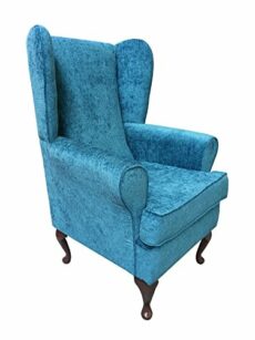EURODIVANI Orthopaedic high seat chair 21 inch seat height in teal colour, firm and comfortable, ideal for the disabled or recovering from an operation or accident TEAL