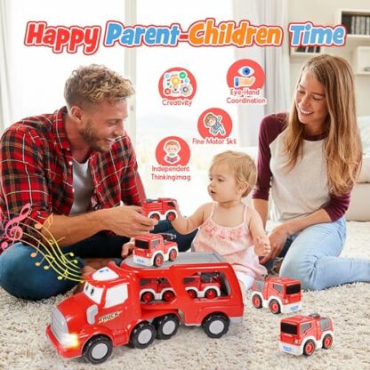 EUTOYZ Toys for 2 3 Year Old Boys, Toy Cars Construction Toys for 1-6 Year Old Boys Toys Age 1-6 Birthday Easter Gifts - Image 4
