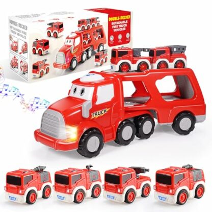 EUTOYZ Toys for 2 3 Year Old Boys, Toy Cars Construction Toys for 1-6 Year Old Boys Toys Age 1-6 Birthday Easter Gifts - Image 2