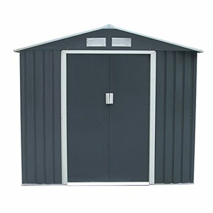 EVRE 6 x 4 FT Storage Outdoor Patio Garden Shed With Lockable Door Strong Structure Backyards Garden Patio 2 EVRE 6 x 4 FT Storage Outdoor Patio Garden Shed With Lockable Door Strong Structure Backyards Garden Patio - Image 2