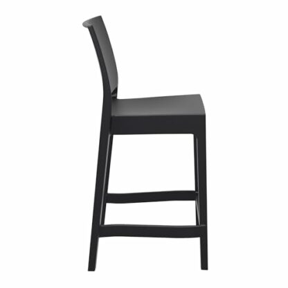 Eclipse Furniture Maya 65 Bar Stool - Contemporary Design, Plastic Seat, White, Grey, Black, Taupe, Green - Indoor/Outdoor Use - Image 4