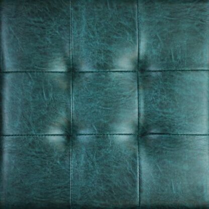 Eclipse Furniture Style High Stool - Upholstered Seat, Faux Leather, Metal Frame, Brown, Teal, or Red, Matt Black, Octagonal Stool - Image 3