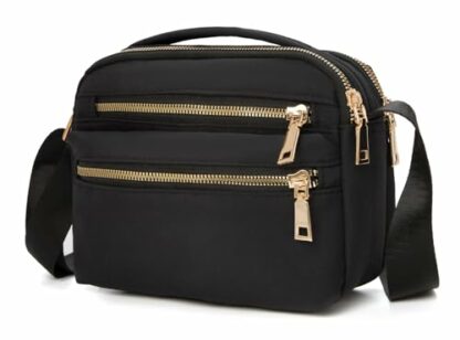 Ecohaso Women Cross Body Bags, Multi Pocket Shoulder Bag Waterproof Messenger Bag Side Bag Handbag with Adjustable Strap for Shopping Travel Holiday - Image 2