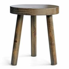 Eden Creations Wooden Stool - Ideal Plant Table, Side Table for Living Room, Indoor Plant Stand, Small Bedside or Bathroom table, Mini Table (35cm)