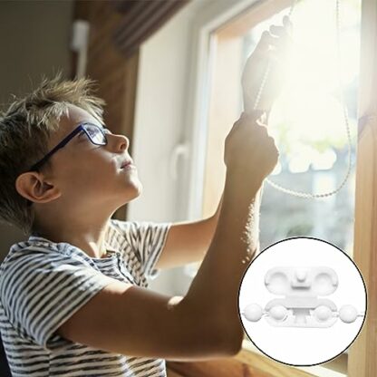 Enhance Your Blinds with 15 PCS Roller Blind Chain Connectors, Plastic Chain Connectors Fits Roller, Roller Blind Cord Connector Clips, Secure Ball Chain Cord Connector Clips for 4.5mm Chains - Image 4
