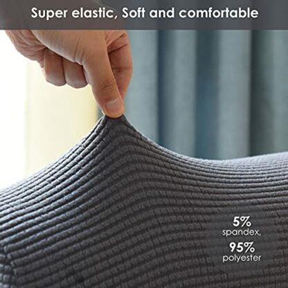 Errum Set of 2 Arm Rest Covers Sofa Stretch Armrest Chair Covers Waterproof Armchair Couch Anti-Slip Furniture Protector Slipcovers for Armchairs Sofa Couches Recliner - Image 4