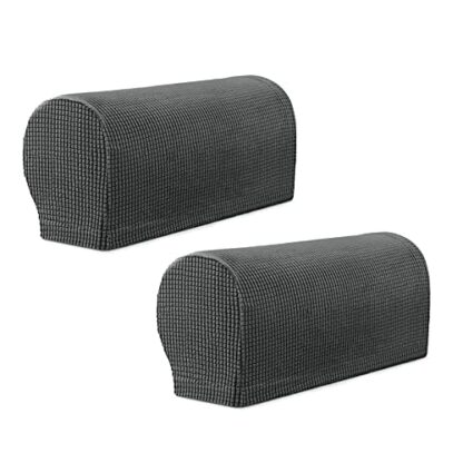 Errum Set of 2 Arm Rest Covers Sofa Stretch Armrest Chair Covers Waterproof Armchair Couch Anti-Slip Furniture Protector Slipcovers for Armchairs Sofa Couches Recliner - Image 2