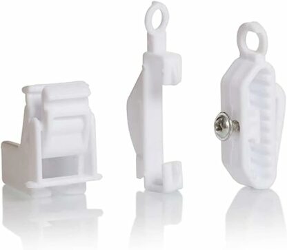 Evokk 5m BENDABLE CURTAIN TRACK FOR STRAIGHT & BAY WINDOW RAIL Top or Face Fix all Fixings - Image 4