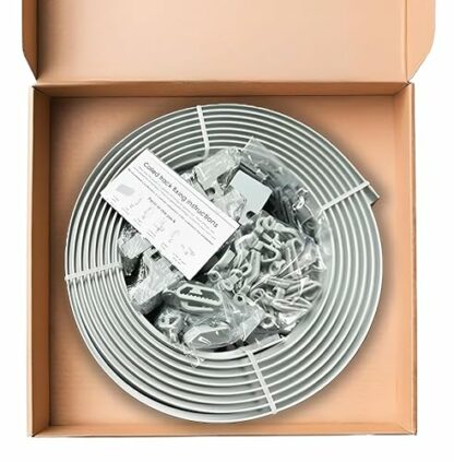 Evokk 5m BENDABLE CURTAIN TRACK FOR STRAIGHT & BAY WINDOW RAIL Top or Face Fix all Fixings - Image 2
