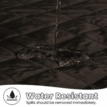 FANSU Armchair Arm Cover, Headrest Cover - Recliner Chair Covers for Electric Chair 1 2 3 Seater 3 pc with Pockets, Waterproof Slipcover for Armchairs, Sofa Armrest Cover - Image 4