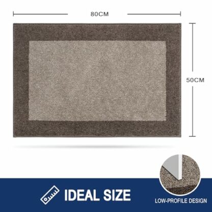 FCSDETAIL Dirt Trapper Indoor Door Mat, Machine Washable Entrance Rug, Dog Doormat, Non-slip Inside Floor Mat for Muddy Shoes & Paws 3 FCSDETAIL Dirt Trapper Indoor Door Mat, Machine Washable Entrance Rug, Dog Doormat, Non-slip Inside Floor Mat for Muddy Shoes & Paws - Image 3
