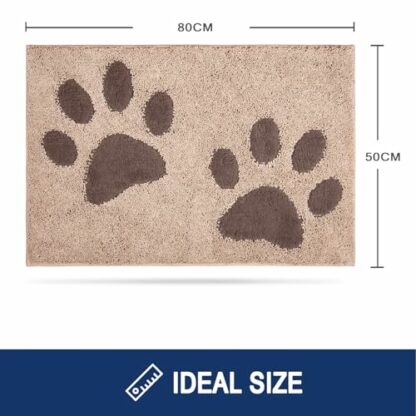 FCSDETAIL Dirt Trapper Indoor Door Mat, Washable Entrance Rug, Absorbent Dog Doormat for Muddy Paws, Inside Mat for front door, Entryway, Pets - Image 3