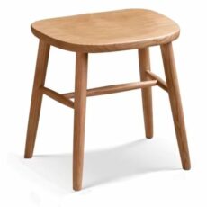 FGJKKRMI Modern Ash Wood Stool Wooden Wide Seat Small Makeup Stool Japanese Style Vanity Stool Dining Chair, For Bedroom Livingroom
