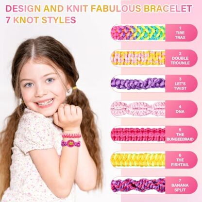 FHNSEL Friendship Bracelet Making kit,Arts and Crafts for Kids Ages 6-12,DIY,Birthday Gifts,Toys for Girls Ages 6 7 8 9 10 11 12 Year Old Kids Travel Activity Set 3 FHNSEL Friendship Bracelet Making kit,Arts and Crafts for Kids Ages 6-12,DIY,Birthday Gifts,Toys for Girls Ages 6 7 8 9 10 11 12 Year Old Kids Travel Activity Set - Image 3