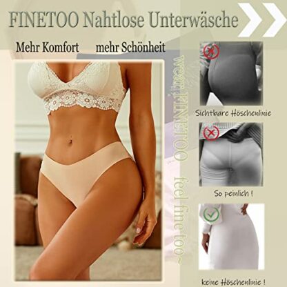 FINETOO Seamless Knickers For Women Multipack No Vpl Sexy Underwear Female Lace Panties For Ladies Comfort Hipster 4 FINETOO Seamless Knickers For Women Multipack No Vpl Sexy Underwear Female Lace Panties For Ladies Comfort Hipster - Image 4
