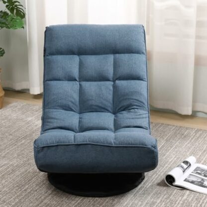 FLOGUOOR Floor Chair with 360 Degree Backrest, 6-Position Adjustable Reading Chair, Folding Chair Bed for TV Watching or Gaming, Floor Sofa Suitable for Private Space - Image 3