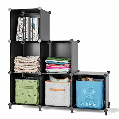 FUNLAX Cube Storage Unit, Bathroom Storage Bookcase 2 FUNLAX Cube Storage Unit, Bathroom Storage Bookcase - Image 2