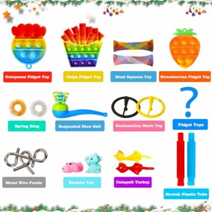 Fidget Christmas Countdown Calendar-Advent Calendar 2024 for Kids-24 Days Surprise Xmas Present Box-Holiday Christmas Count Down Advent Calendars Toy for Boys Girls Teens Adults - Image 3