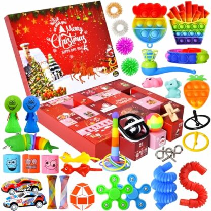 Fidget Christmas Countdown Calendar-Advent Calendar 2024 for Kids-24 Days Surprise Xmas Present Box-Holiday Christmas Count Down Advent Calendars Toy for Boys Girls Teens Adults - Image 2