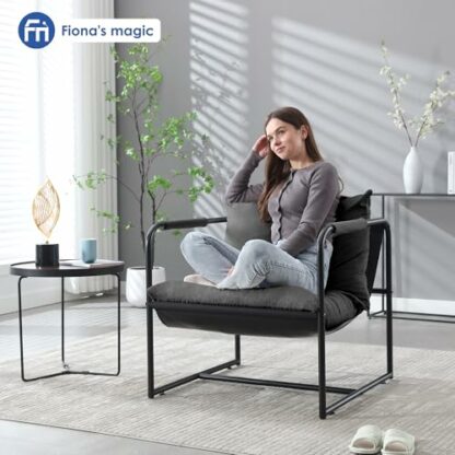 Fiona's magic Recliner Armchair, Modern Accent Chair with Metal Framed - Image 4