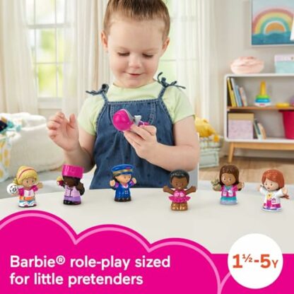 Fisher-Price Little People Barbie Toddler Toys, You Can Be Anything Figure Pack, 7 Characters for Pretend Play Ages 18+ Months, HCF58 4 Fisher-Price Little People Barbie Toddler Toys, You Can Be Anything Figure Pack, 7 Characters for Pretend Play Ages 18+ Months, HCF58 - Image 4
