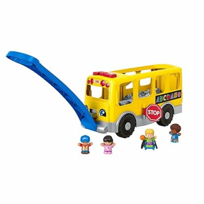 Fisher-Price Little People Toddler Learning Toy Big Yellow School Bus with Lights Sounds & Smart Stages, 4 Figures, Ages 1+ Years, GLT75 2 Fisher-Price Little People Toddler Learning Toy Big Yellow School Bus with Lights Sounds & Smart Stages, 4 Figures, Ages 1+ Years, GLT75 - Image 2