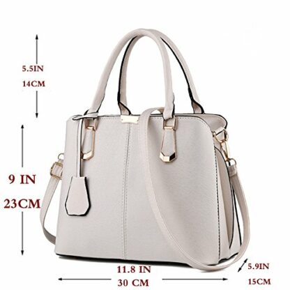 FiveloveTwo Womens Satchel Handbag Tote Purse Top Handle Shoulder Bags and Purse - Image 3