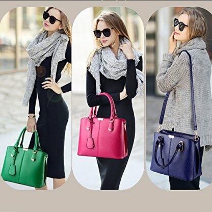 FiveloveTwo Womens Satchel Handbag Tote Purse Top Handle Shoulder Bags and Purse - Image 4