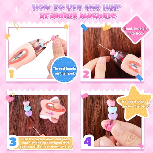Flnlano Hair Accessories for Girls Braids Gifts for 6 7 8 9 10 Year Old Kids Birthday Toys 2 Flnlano Hair Accessories for Girls Braids Gifts for 6 7 8 9 10 Year Old Kids Birthday Toys - Image 3